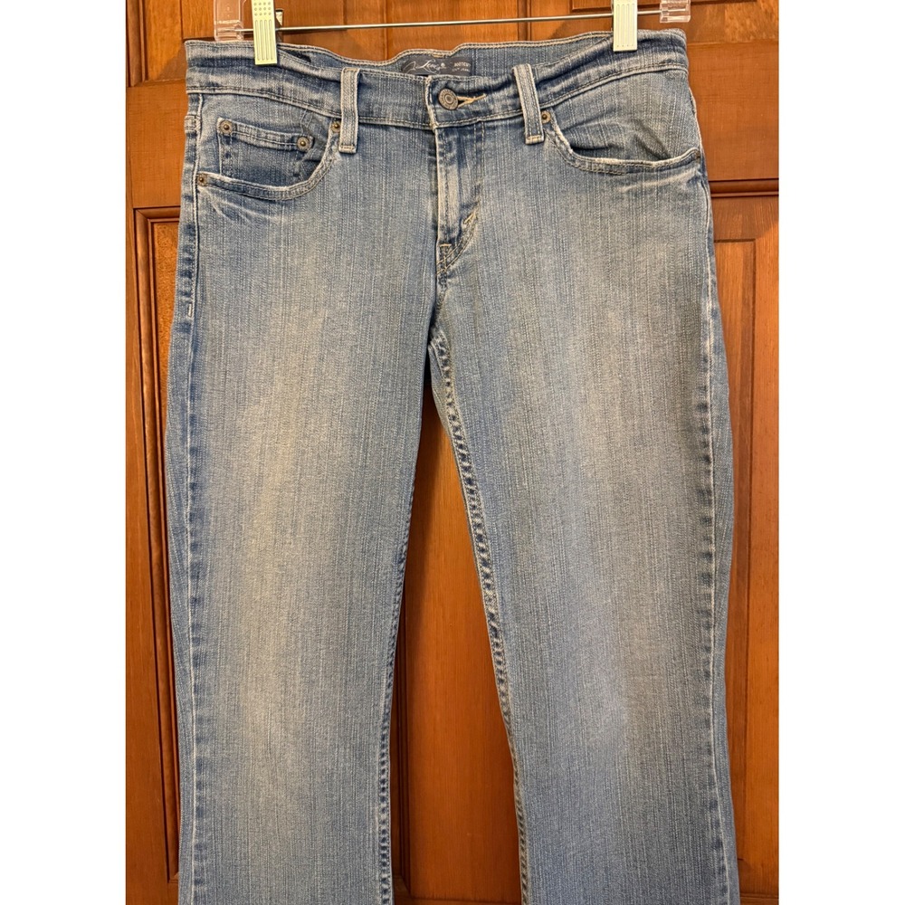 Levi's Women's 524 Bootcut Jeans Size 5L Long Blue Cotton Medium Wash Denim
